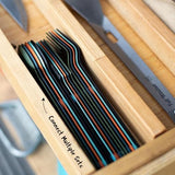 FULL WINDSOR – MAGWARE- Magnetic Camping Cutlery Set- Travel Silverware with case, Kids Lunch Box Set, Outdoor Flatware Utensils, Portable Repurposable Essentials Knife, Fork & Spoon- Turquoise (3PCS)