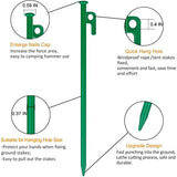 8 Pack Tent Stakes Heavy Duty 12 inch Steel Tent Pegs for Camping Unbreakable and Inflexible
