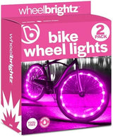 Brightz WheelBrightz LED Bike Wheel Lights - 2025 Edition with Superior Straps & LED-Weatherproof Shield! 14 Colors - Unmatched Durability, Visibility & 48+ Hours of Dazzling Illumination