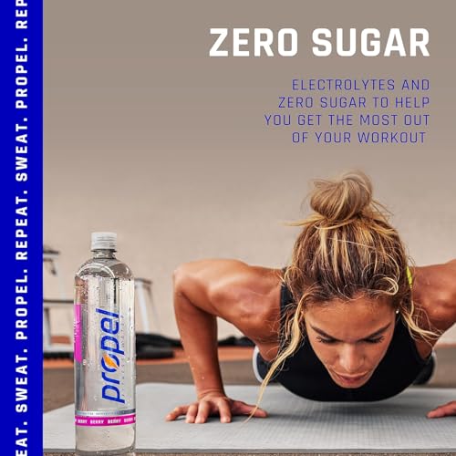 Propel, Peach, Zero Calorie Sports Drinking Water with Electrolytes and Vitamins C&E, 16.9 Fl Oz (Pack of 12)