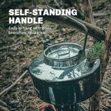 Fire-Maple Antarcti Portable 1 Liter Lightweight Stainless Steel Camping Kettle | Durable and Portable Camp Tea Pot | Ideal for Bushcraft and Outdoor Campfire Use