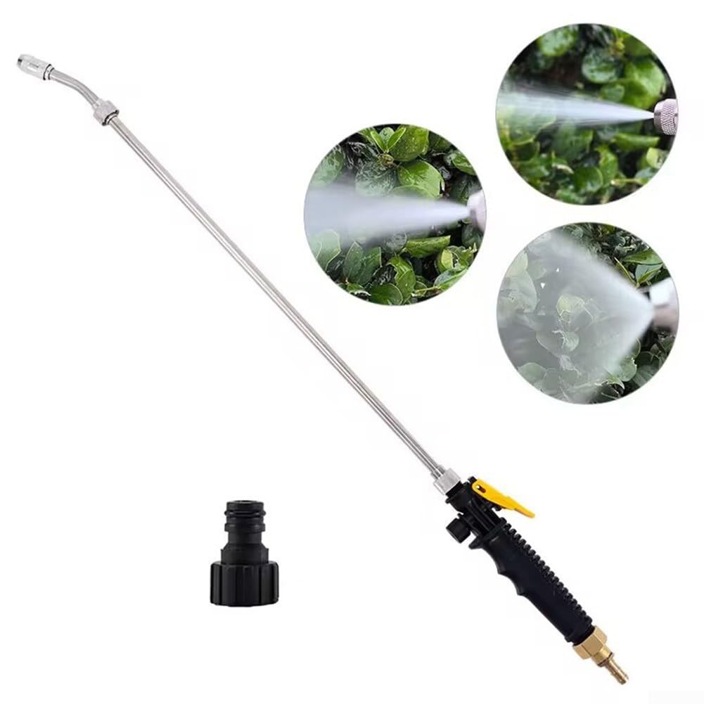 Oniissy Sprayer Wand, Sprayer, Adjustable Stainless Steel Replacement Garden Sprayer Wand with Shut Off Valve