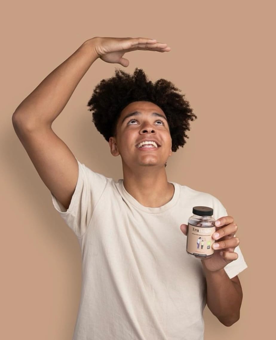 TruHeight Growth Gummies (Watermelon) Natural Growth & Development Supplement for Kids & Teens - Vitamin D, K, Calcium & Ashwaganda - Bone Strength Vitamins, Picky Eater Ages 5+ (Pack of 2) 120 Count