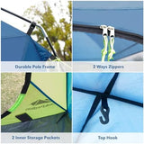 10 X 10ft Screen House Room for Camping, Screened Mesh Net Wall Canopy Tent, UPF 50+ Screen Tent with Floor for Patios Outdoor Camping Activities