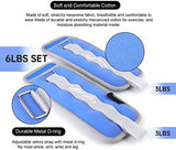 Ankle Weights A Pair of 1/2/3/4/6/8/10/12/20 LBS Wrist Leg Arm Weights for Women Men kids child with Adjustable Straps, Strength weighted for Physical Therapy Running Walking Fitness Gym Workout