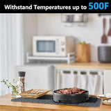 AWOKE Sink Protectors for Kitchen Sink - 24"x 12.5" Sink Mat - Heat resistant Easy-clean Silicone Sink Mat - for Protection of Stainless Steel Sink - with 3 Reserved Holes (Grey)