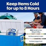 Cooler Shock Reusable Ice Packs for Cooler - Long Lasting Cold Freezer Packs for Coolers and Lunch Boxes - Cooler Ice Packs for Camping Gear, Fishing, Road Trips, Beach Must Haves