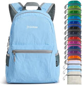 G4Free 20L Lightweight Packable Backpack Travel Hiking Daypack Foldable Backpack for Men Women(Light Blue)