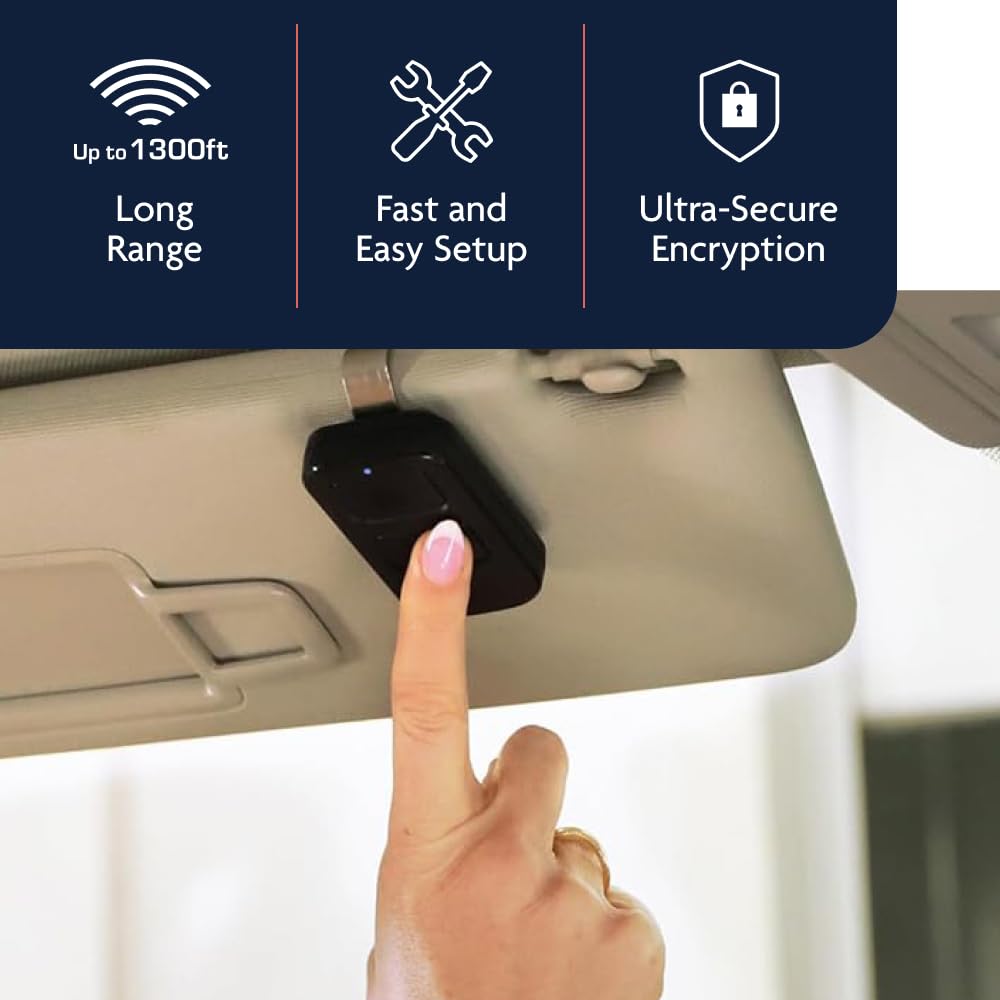Chamberlain Genuine Universal myQ 2‑Button Garage Door Remote – Compact Universal Remote, Long Range Performance, Works with Chamberlain, LiftMaster & Craftsman and Most Other Garage Door openers
