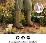 Gonex Snake Gaiters, Waterproof Snake Guards, Snake Bite Protection for Lower Legs, Snake Proof Gaiters Fit for Men & Women, Adjustable Size, Pack of 1