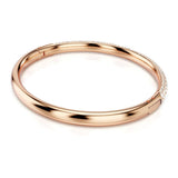 Swarovski Sublima Bangle Bracelet, Snow Pavé of Clear Round Crystals in a Rose Gold-Tone Finished Setting, Size M, Part of the Sublima Collection