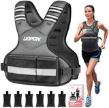 Adjustable Weighted Vest for Women, 6-12 Lbs Rucking Vest with 6 Ironsand Weights, Best Weighted Vest with Plus Pockets & Reflective Strips for Running, Walking, Workout and Strength Training