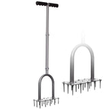 Walensee Manual Lawn Aerator Tool with 15 Iron Spikes, Garden Spike Aerator