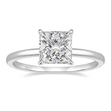 EAMTI 2CT 925 Sterling Silver Engagement Rings Princess Cut Cubic Zirconia CZ Wedding Promise Rings for Her Stunning Wedding Bands for Women Size 6