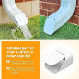The Original GutterGate 3"x4" for Type-A Downspouts (White) (Made in The USA)
