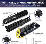 BAGAIL Badminton Net, Height Adjustable Kids Volleyball Net, Foldable Nylon Net 10 ft/14ft/17ft Wide, Tennis Net, Small Pickleball Net for Backyard Game and Indoor Outdoor Use, Easy Setup