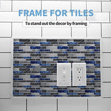 Art3d 30 Ft Peel and Stick Flexible Vinyl Molding Trim for Wall Tile Edges, Kitchen backsplash, Mirrior Frame in Mirror in White