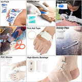 216 Pcs Survival First Aid Kits, Professional Survival Gear Equipment Tools First Aid Supplies kit for SOS Emergency Hiking Hunting Disaster Camping Adventures