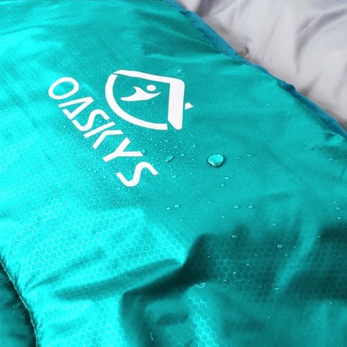 oaskys Camping Sleeping Bag - 3 Season Warm & Cool Weather - Summer Spring Fall Lightweight Waterproof for Adults Kids - Camping Gear Equipment, Traveling, and Outdoors