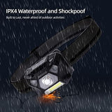 KunHe Pack 2 Red Light LED Headlamps Flashlights Headlight Bright Head Lamp for Adults Night Vision and Outdoor Camping