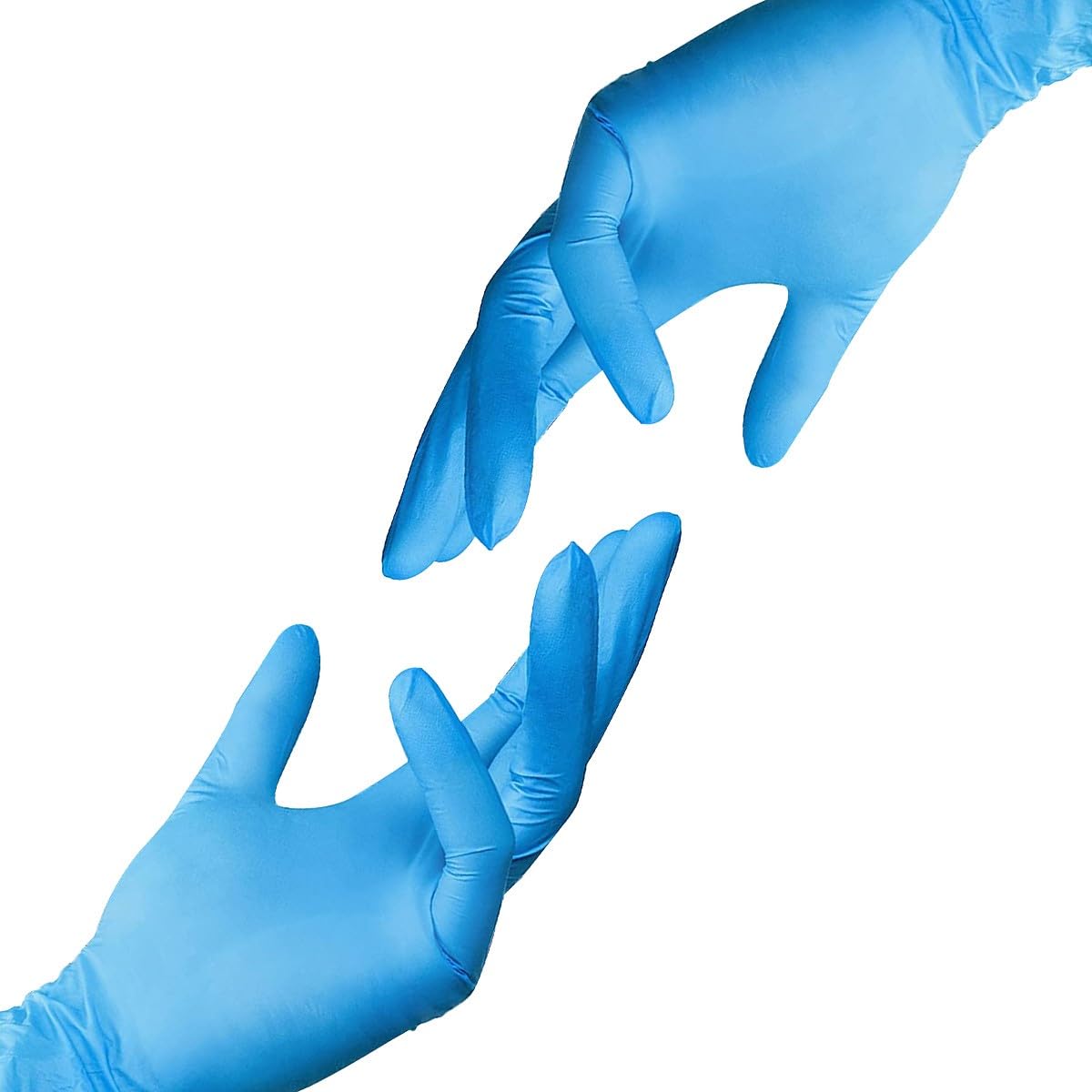 Jointown Basic Vinyl Exam Gloves, Latex-Free, Powder-Free, Disposable, Medium, Case of 1,000, Blue