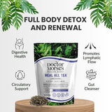 Doctor Morse's™ Heal All Tea | Herbal Formula | 7oz Loose Blend (86 Servings) Caffeine Free | Naturopath Formulated | Full-Body Detox | 100% Organic | Burdock Root, Plantain Leaf, Black Walnut Hull