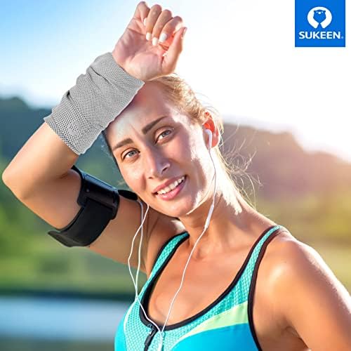 Sukeen [4 Pack Cooling Towels (40"x12"),Ice Towel,Soft Breathable Chilly Microfiber Towel for Yoga,Sport,Running,Gym,Workout,Camping,Fitness,Workout & More Activities