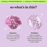 Lemme Debloat - Digestive & Gut Health Gummies with 2 Clinically Studied Probiotics & Prebiotic, 3 Billion CFUs - Vegan, Gluten Free, Non GMO, BlackBerry Flavor (60 Count)