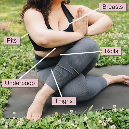 Fresh BREASTS Anti-Chafing Deodorant Cream to Powder for Under Boobs, Inner Thighs - Lotion Made without Talc, Aluminum, Parabens or Added Fragrance - 3.4 Fl Oz (2 Pack)