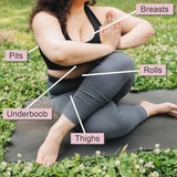 Fresh BREASTS Anti-Chafing Deodorant Cream to Powder for Under Boobs, Inner Thighs - Lotion Made without Talc, Aluminum, Parabens or Added Fragrance - 3.4 Fl Oz (2 Pack)