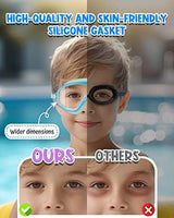 Rantizon Swim Goggles 2 Pack, Wide View Anti Fog&UV Swimming Goggles for Audlt, No Leaking Pool Accessories for Men Women Kid