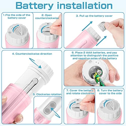 Portable Bidet - Mini Foldable Handheld Personal Travel Bidet with 2 Pressure Options Electric Sprayer Toilet for Personal Hygiene Cleaning/Soothing Postpartum Care/Perineal & Hemmoroid Treatment