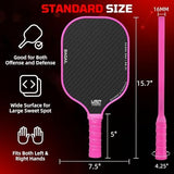BAGAIL Pickleball Paddles, USAPA Approved Fiberglass Surface Pickleball Set, Lightweight Pickle Ball Rackets with 4 Balls, 1 Bag, Designed in California for Traction and Stability