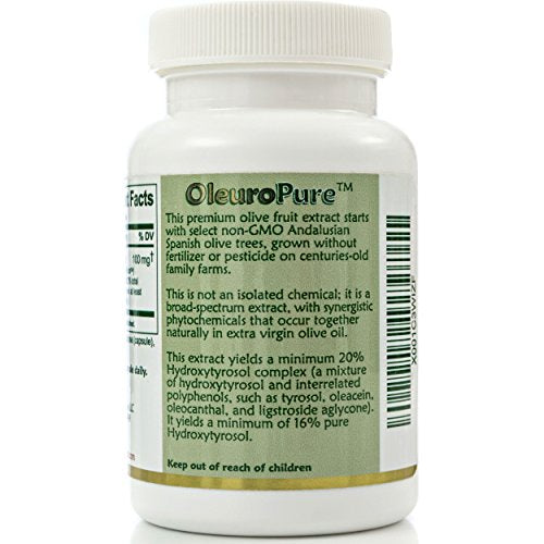 Island Nutrition, 20% Hydroxytyrosol Complex™ Olive Fruit Extract - Super Strength 100% Grown & Extracted in Spain. 90 Capsules, 100 mg, from The Maker of Real European Olive Leaf Extract