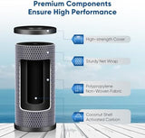 PUREPLUS 5 Micron 10" x 4.5" Whole House CTO Coconut Shell Activated Carbon Water Filter Replacement Cartridge for Dupont WFHDC8001, CB-BB-10, GE FXHTC, GXWH40L, GXWH35F, GNWH38S, CTO10BB, 2PACK