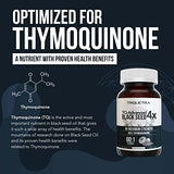 Thymoquinone Black Seed Oil Extract Capsules - TQ-Advanced 4X®: Highest Thymoquinone Concentration Available - 60:1 Concentrate from Nigella Sativa, Raw Form, Vegan, Glass Bottle 20% (60 Capsules)