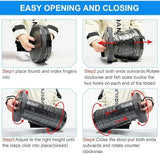 Upgraded Foldable Stool Thickened, Portable Collapsible Stool Retractable Stool for Fishing, Hiking Tours, BBQ, Parties, Outdoor Activities (Black) (2)