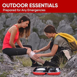 PTEROMY 300 Piece First Aid Kit, Portable Small Emergency Kits Compact 1st Aid Kit with Hard Storage Case for Car, Travel, Home, Camping, Outdoor, Hiking