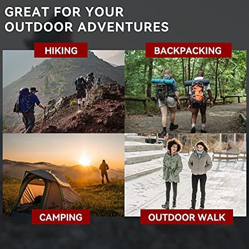 Socks Daze Merino Wool Cushioned Hiking Socks for Men Women, Warm Crew Walking & Boot Socks for Trekking, Work, Outdoor