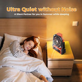 Portable Camping Fan, 20000mAh Rechargeable Battery Operated Fans with Lights, Outdoor Beach Tent Fan, 4 Speed, Adjustable Brightness for Picnic, Barbecue, Fishing, Office, Home