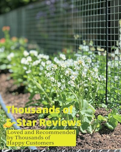 SEBOSS Hardware Cloth 1/4 inch 36 x 50 ft 23 Gauge, Hot-dip Galvanized After Welding, Galvanized Wire Mesh Roll Chicken Wire Fencing Gopher Mesh Garden Fencing Rodent Mesh