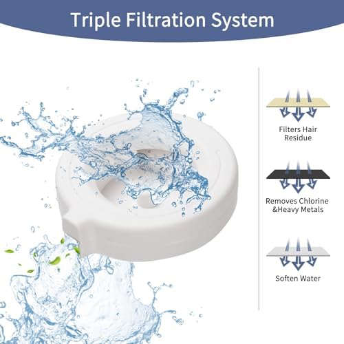 RIZZARI Water Dispenser Replacement Filters, Replacement Filters for Automatic Pet Waterer,Triple Filtration System (8 Pack)