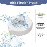 RIZZARI Water Dispenser Replacement Filters, Replacement Filters for Automatic Pet Waterer,Triple Filtration System (8 Pack)