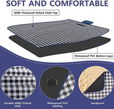 Outdoor Picnic Blanket, XL Foldable Waterproof Sand Beach Mat, Extra Large 80x80in for Beach Camping Hiking Travel Family Concerts Portable Beach Blankets（Darke Blue）