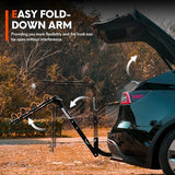 Hitch Bike Rack Mounts on Car, SUV, RV, 2" Hitch Receiver, 4 Bike Capacity, 143 lbs Load, Tilt Release, Rubber Straps