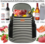 Camping Cooler Backpack 30 Cans, Soft Backpack Coolers Insulated Leak Proof Travel Cooler Bag Waterproof Lunch Picnic Beach Work Trip Thermal Bag Drink Beverage Beer Bag Cooler