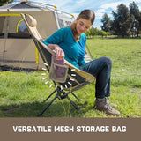 FanttikOutdoor Zeta L8 Max Camping Chair, Portable & Lightweight, Multi-Angle Adjustable, Supports up to 250 lbs, Comfort-Driven Design, High Strength Camping Chair for Travel, Hiking, Fishing (khaki)