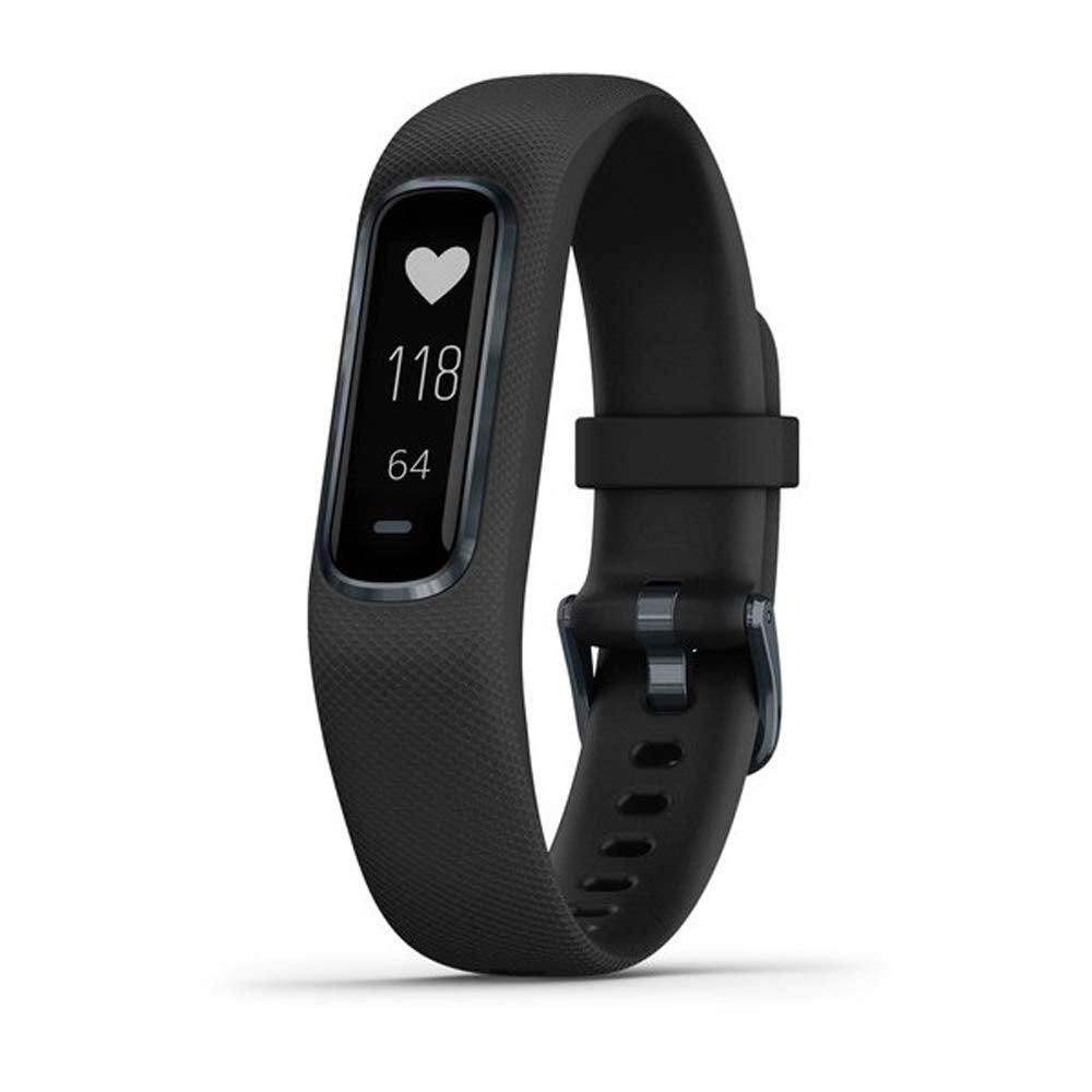 Garmin vivosmart 4, Activity and Fitness Tracker w/ Pulse Ox and Heart Rate Monitor, Black, Large Band