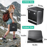 Sckee 2025 Upgraded XL Portable Toilet for Adults,16.5'' Tall Camping Toilet with Lid and Convenient Carry Bag, Portable Potty for Camping, Hiking, Car Travel,Truck, RV, Boating, Road Trips, Beach