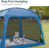 10 X 10ft Screen House Room for Camping, Screened Mesh Net Wall Canopy Tent, UPF 50+ Screen Tent with Floor for Patios Outdoor Camping Activities